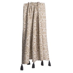 PLAID COTON BEIGE/GRIS...